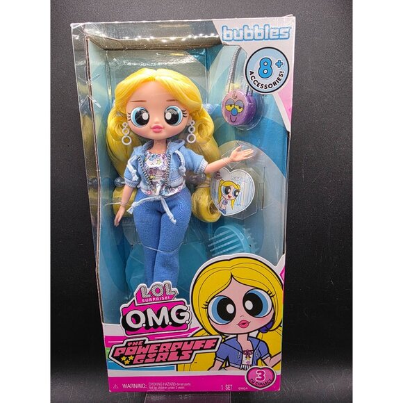 LOL Surprise OMG Powerpuff Girls Bubbles Doll With Accessories - Picture 1 of 12